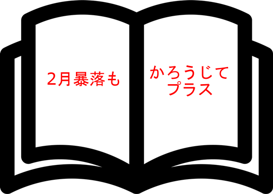 2月暴落もかろうじてプラス